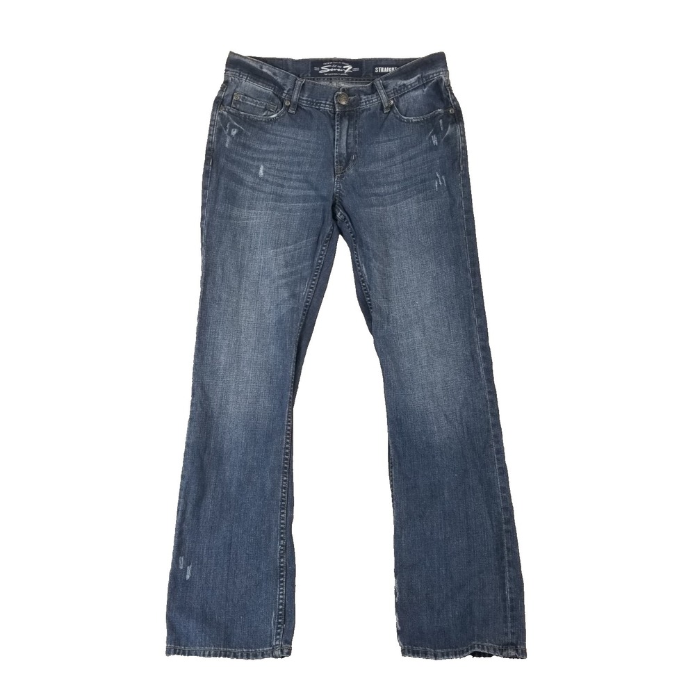 Seven7 jeans men's 32x34 regular straight blue denim pants retro
